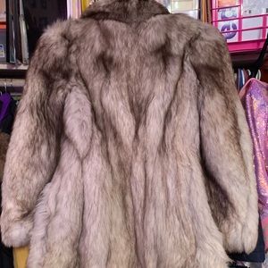 Sterly's Silver fox coat